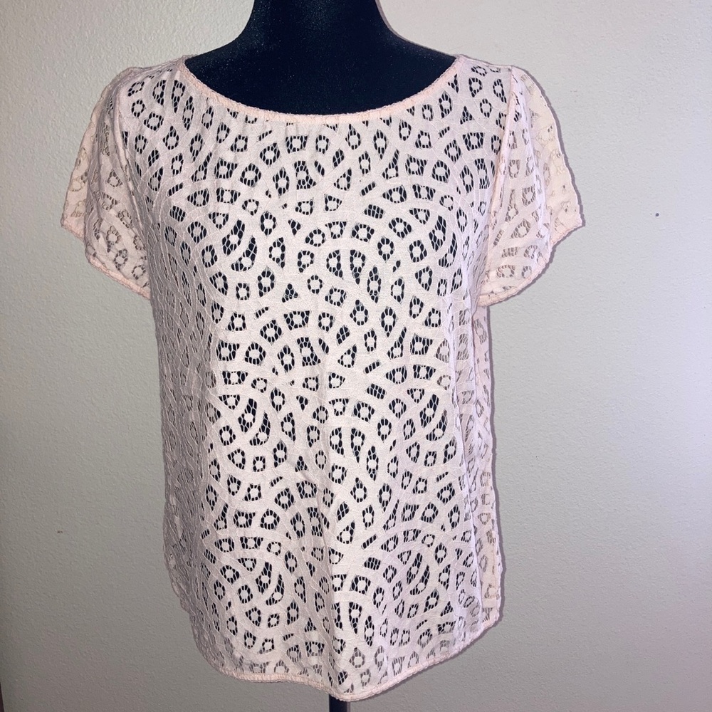 Loft Pink Top Medium - image 1
